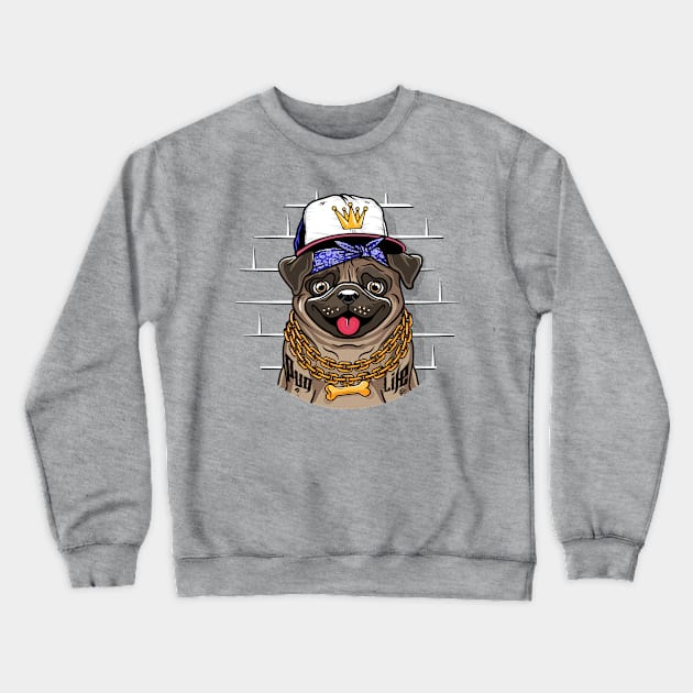 Pug life Crewneck Sweatshirt by redwane